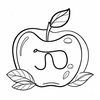 A Is For Apple Vowel Coloring Page 41870-34737