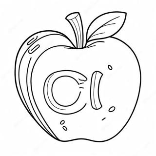 A Is For Apple Vowel Coloring Page 41870-34738