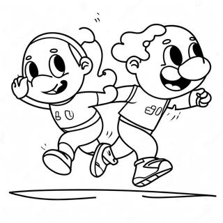 Fun Run Coloring Page 41879-34742