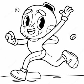 Fun Run Coloring Page 41879-34743