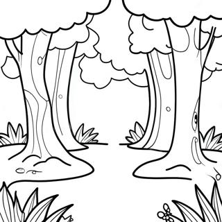 Enchanted Forest Coloring Page 41889-34750