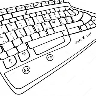 Colorful Computer Keyboard Coloring Page 41910-34772