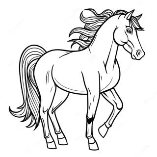 Mustang Horse Coloring Pages