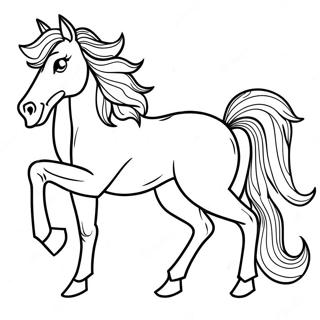 Mustang Horse Coloring Page 41919-34774