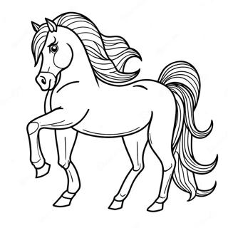 Mustang Horse Coloring Page 41919-34775