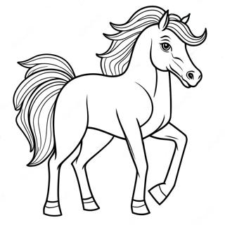 Mustang Horse Coloring Page 41919-34776