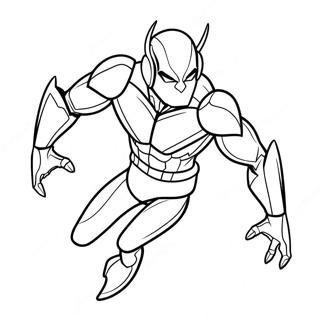 Blue Beetle In Action Coloring Page 4191-3384