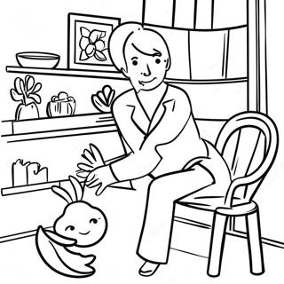 Matisse Cut Outs Coloring Page 41940-34802