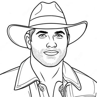 Zach Bryan Coloring Pages