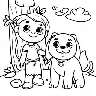 Adventurous Zoey And Sassafras Coloring Page 41970-34820