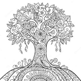 Positive Karma Tree Coloring Page 41980-34821