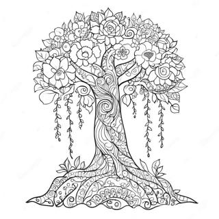 Positive Karma Tree Coloring Page 41980-34822