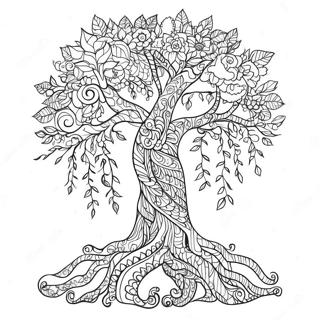 Positive Karma Tree Coloring Page 41980-34823