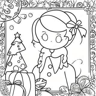 Christmas Preppy Coloring Pages