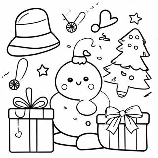 Christmas Preppy Coloring Page 41989-34830