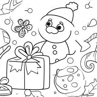 Christmas Preppy Coloring Page 41989-34831