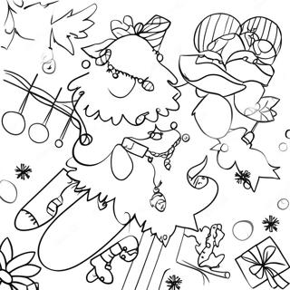 Christmas Preppy Coloring Page 41989-34832