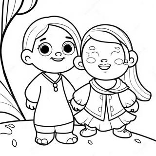 Maya And Miguel Coloring Page 42009-34846