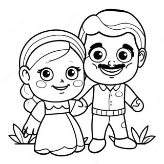 Maya And Miguel Coloring Page 42009-34847