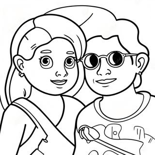 Maya And Miguel Coloring Page 42009-34848