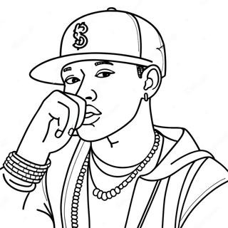 Rapper Coloring Page 4200-3386