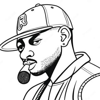 Rapper Coloring Page 4200-3387