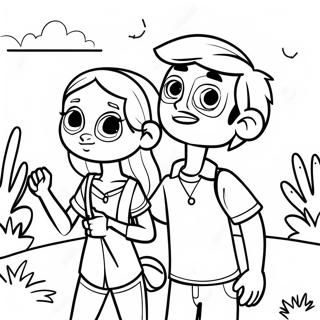 Maya And Miguel Adventure Coloring Page 42010-34858