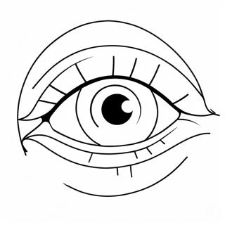 Anime Eye Coloring Pages