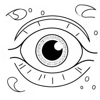 Cute Anime Eye Coloring Page 42051-34873