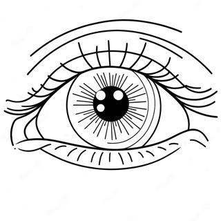 Cute Anime Eye Coloring Page 42051-34875