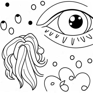 Cute Anime Eye Coloring Page 42051-34876