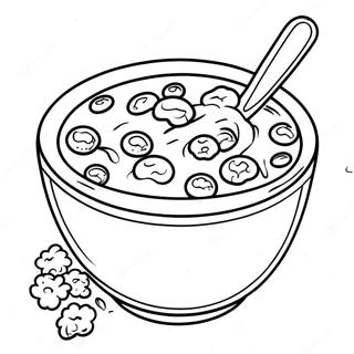 Cereal Bowl Coloring Page 42060-34878