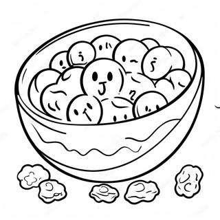 Cereal Bowl Coloring Page 42060-34880