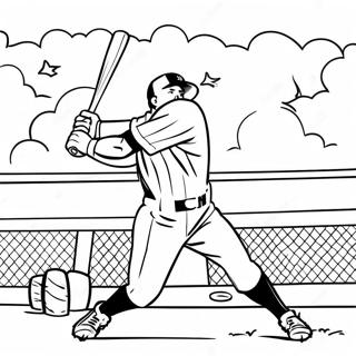 Aaron Judge Swinging Bat Coloring Page 42081-34893