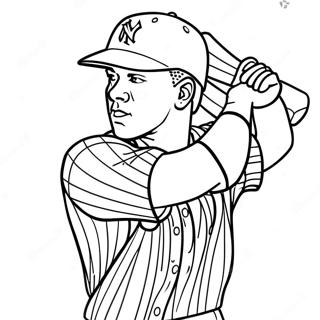 Aaron Judge Swinging Bat Coloring Page 42081-34894