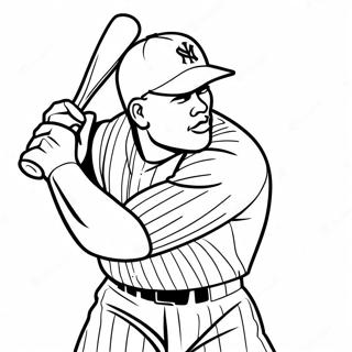 Aaron Judge Swinging Bat Coloring Page 42081-34896