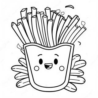 French Fry Coloring Pages