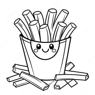 French Fry Coloring Page 42100-34919