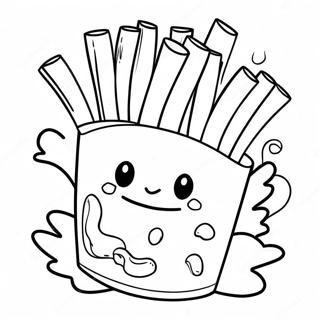 French Fry Coloring Pages