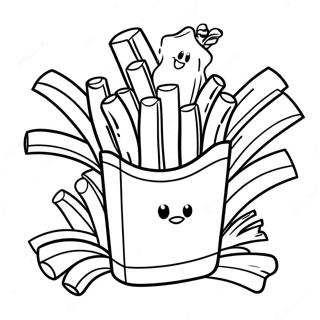 Cheesy French Fry Coloring Page 42101-34911