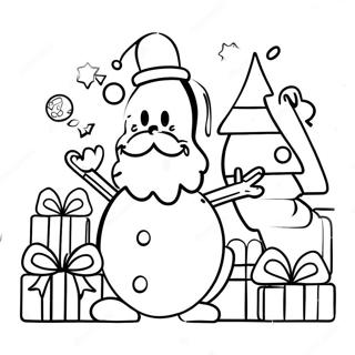 Among Us Christmas Coloring Page 42120-34916