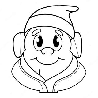 Among Us Crewmate In Santa Hat Coloring Page 42121-34935