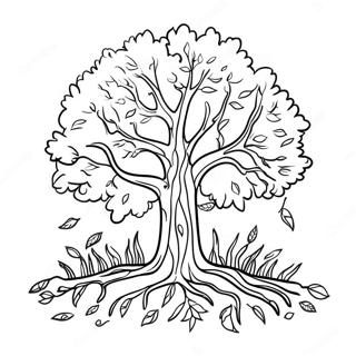 Fall Tree Coloring Page 42150-34948