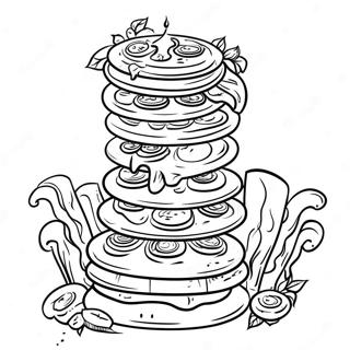 Pizza Tower Coloring Pages