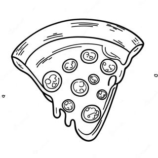 Cheesy Pizza Slice Coloring Page 42161-34961