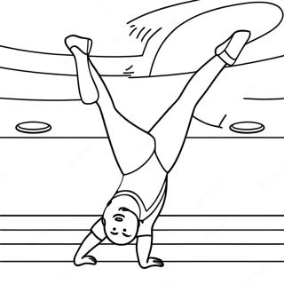 Gymnastics Coloring Pages