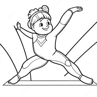 Gymnastics Coloring Page 421-334