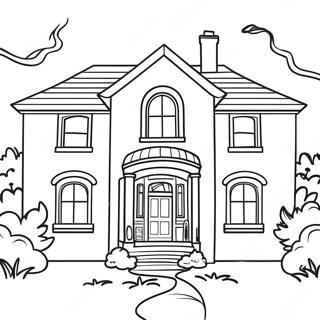 Dream House Coloring Page 42200-34990