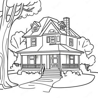 Dream House Coloring Page 42200-34991