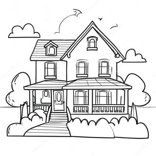 Dream House Coloring Page 42200-34992